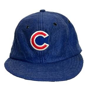 Vintage 80’s Chicago Cubs Wool Baseball Hat United Hatters Millinery Union L/XL